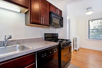 Spacious kitchen with pantry cabinet